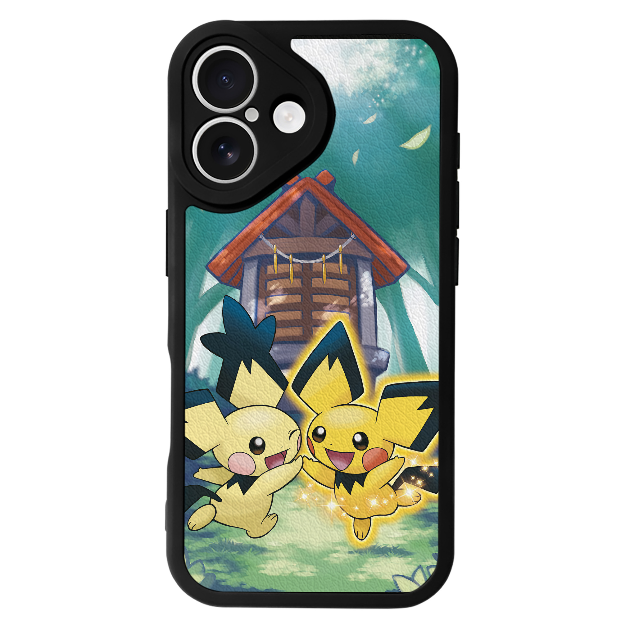 （画像用） ポケットモンスター Pokémon 【iPhone 16シリーズ対応】シリコンスマホケース（レザー調） 材質：シリコン